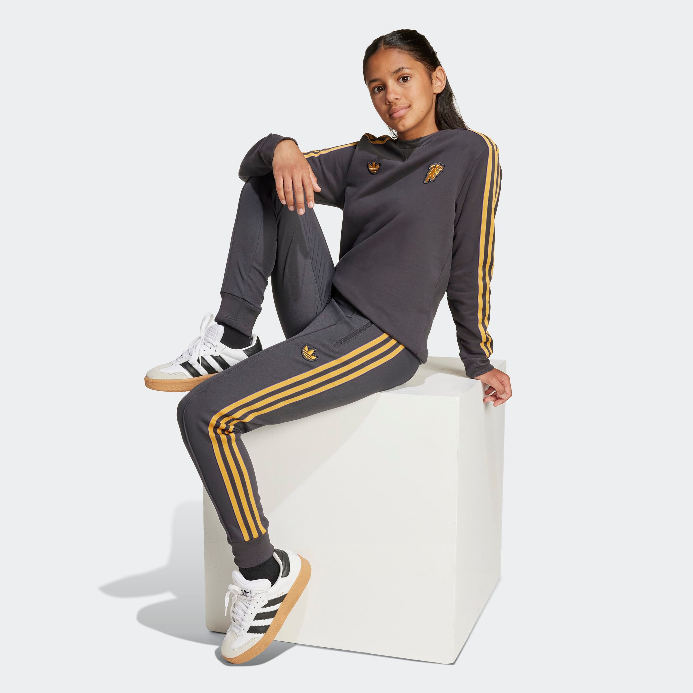 Manchester United Terrace Icons Sweatshirt Kids Noir Détail [6-9]