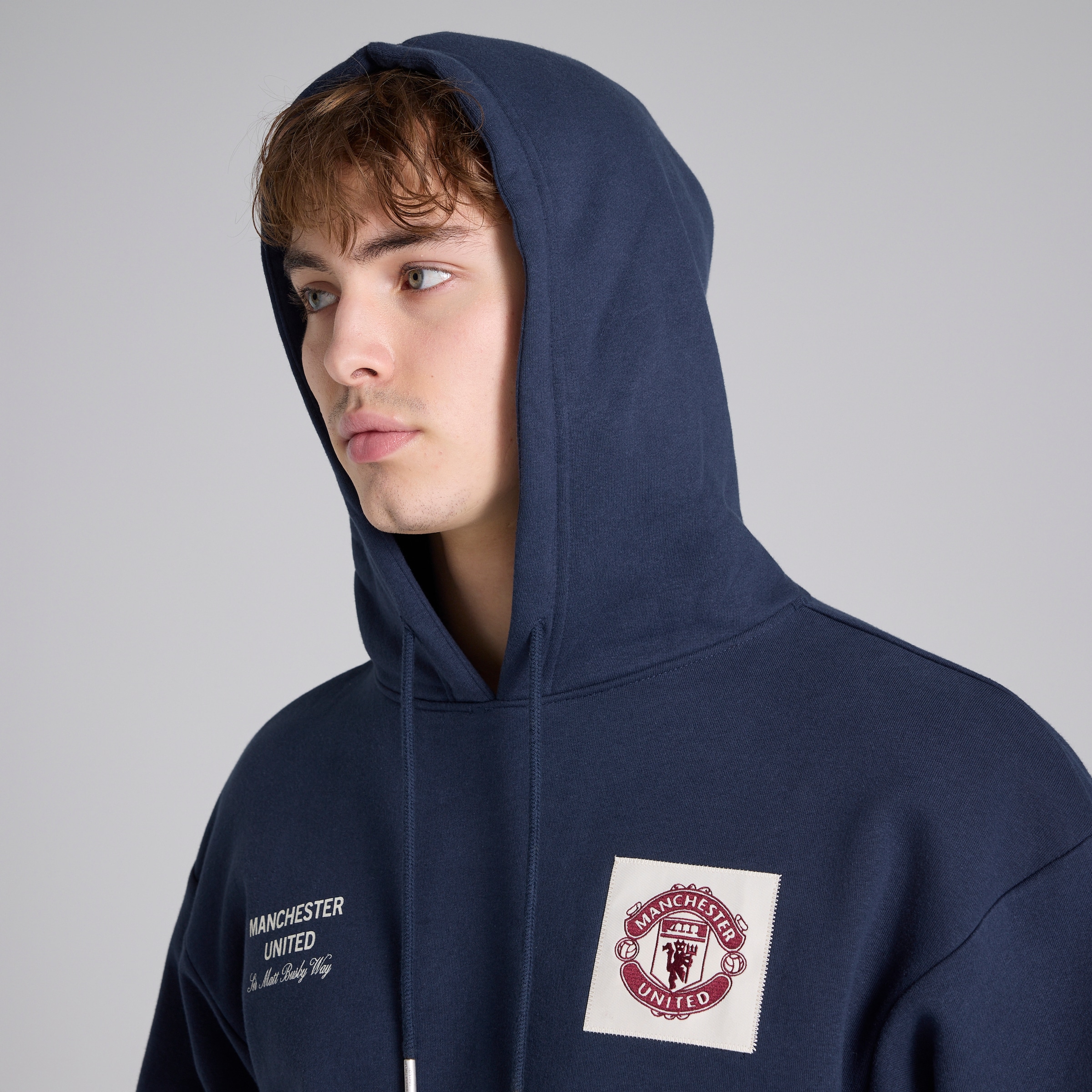 Manchester United Theatre of Dreams Hoodie Navy Navy blue Detail [6-6]