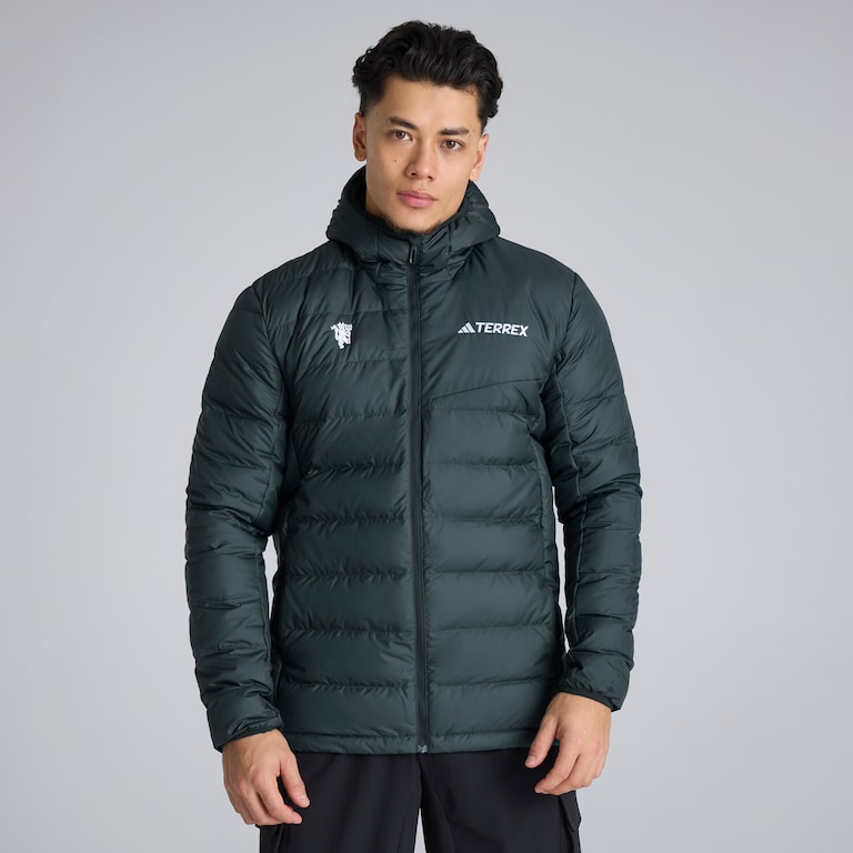 Manchester United x adidas Terrex CLIMAWARM Hooded Jacket Green