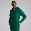 Manchester United x adidas Mens Future Icons 3-Stripes Full Zip Hoodie Green