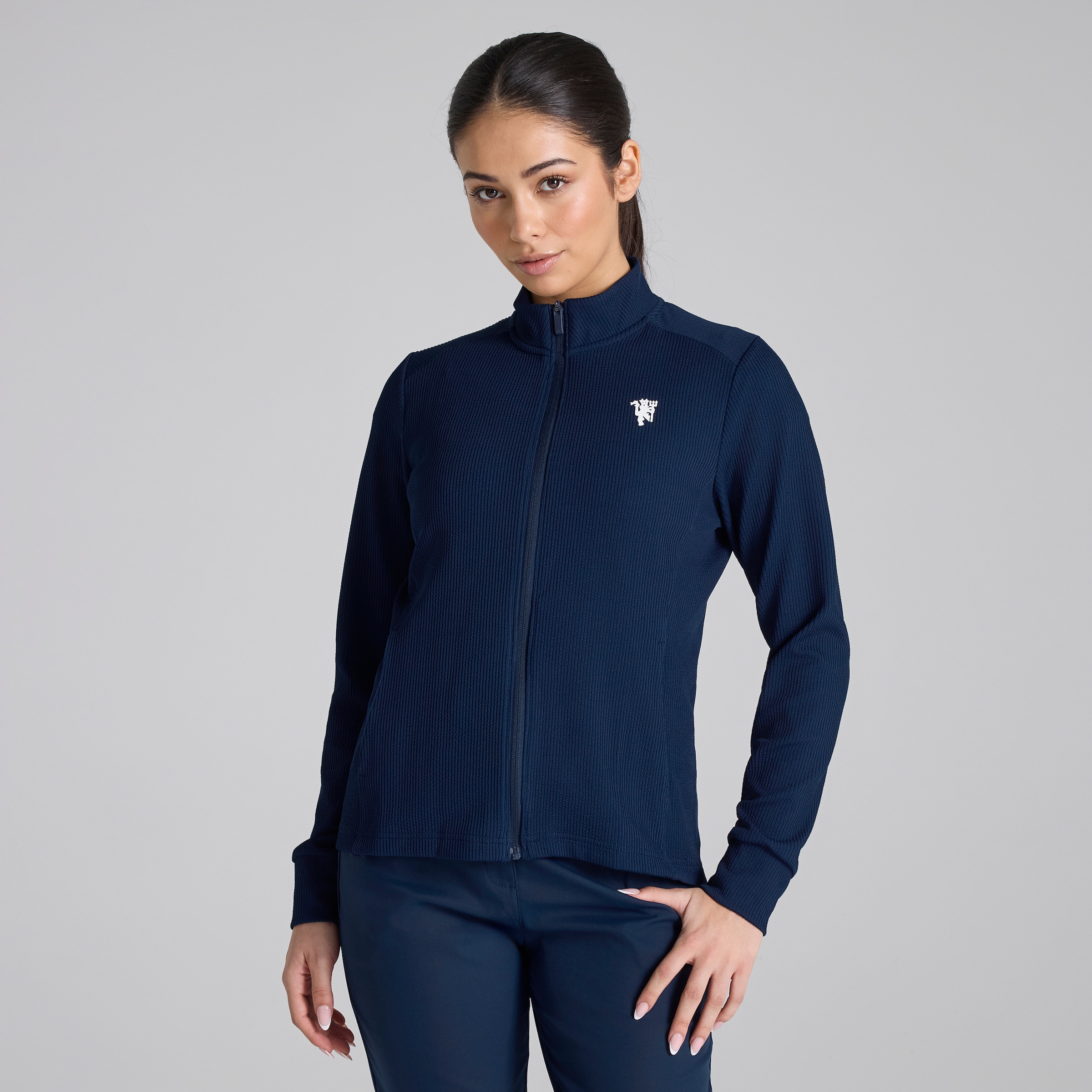 Manchester United x adidas Womens Golf Performance Jacket Navy Navy blue