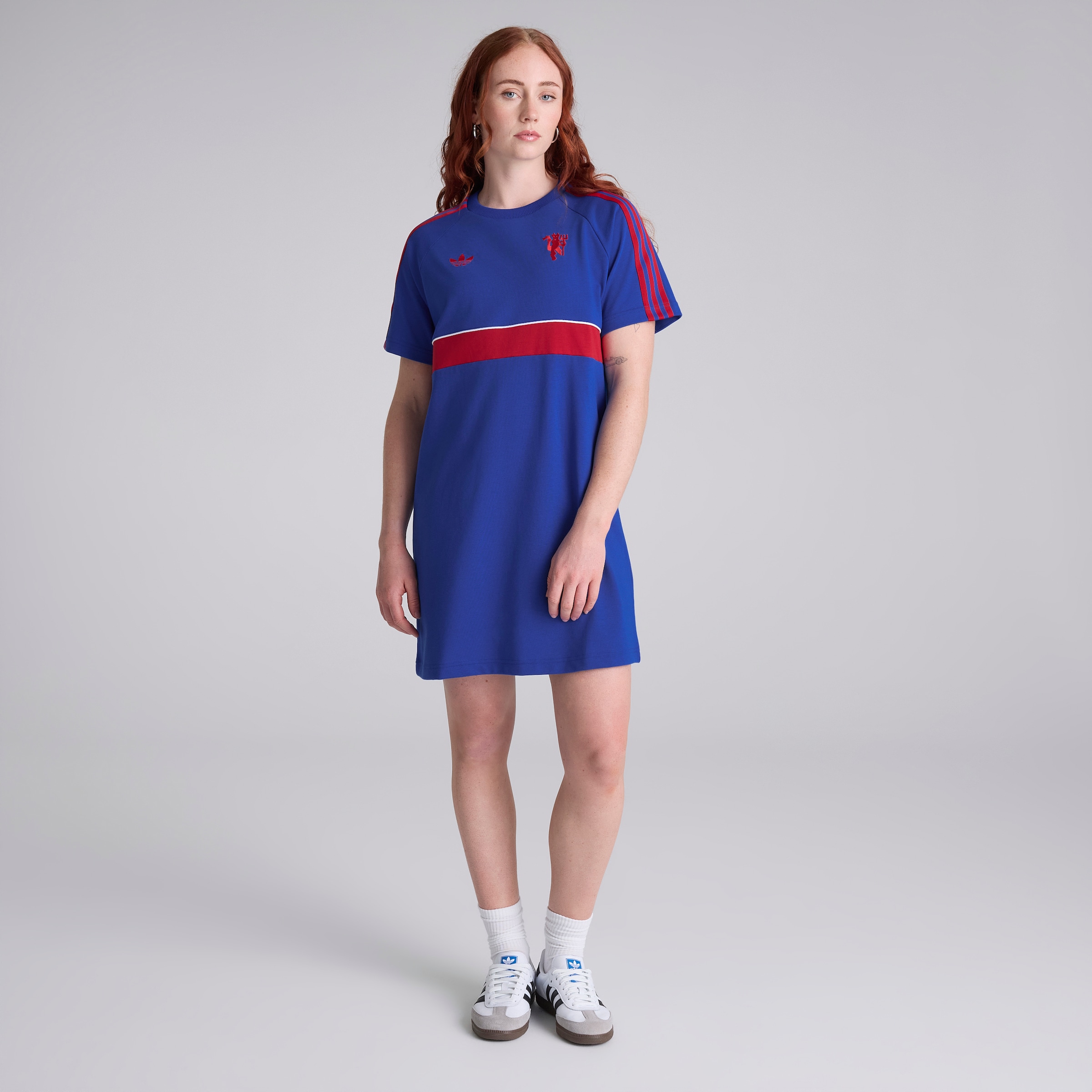 Manchester United x adidas Womens Originals Dress Blue 蓝色 细节 [3-5]