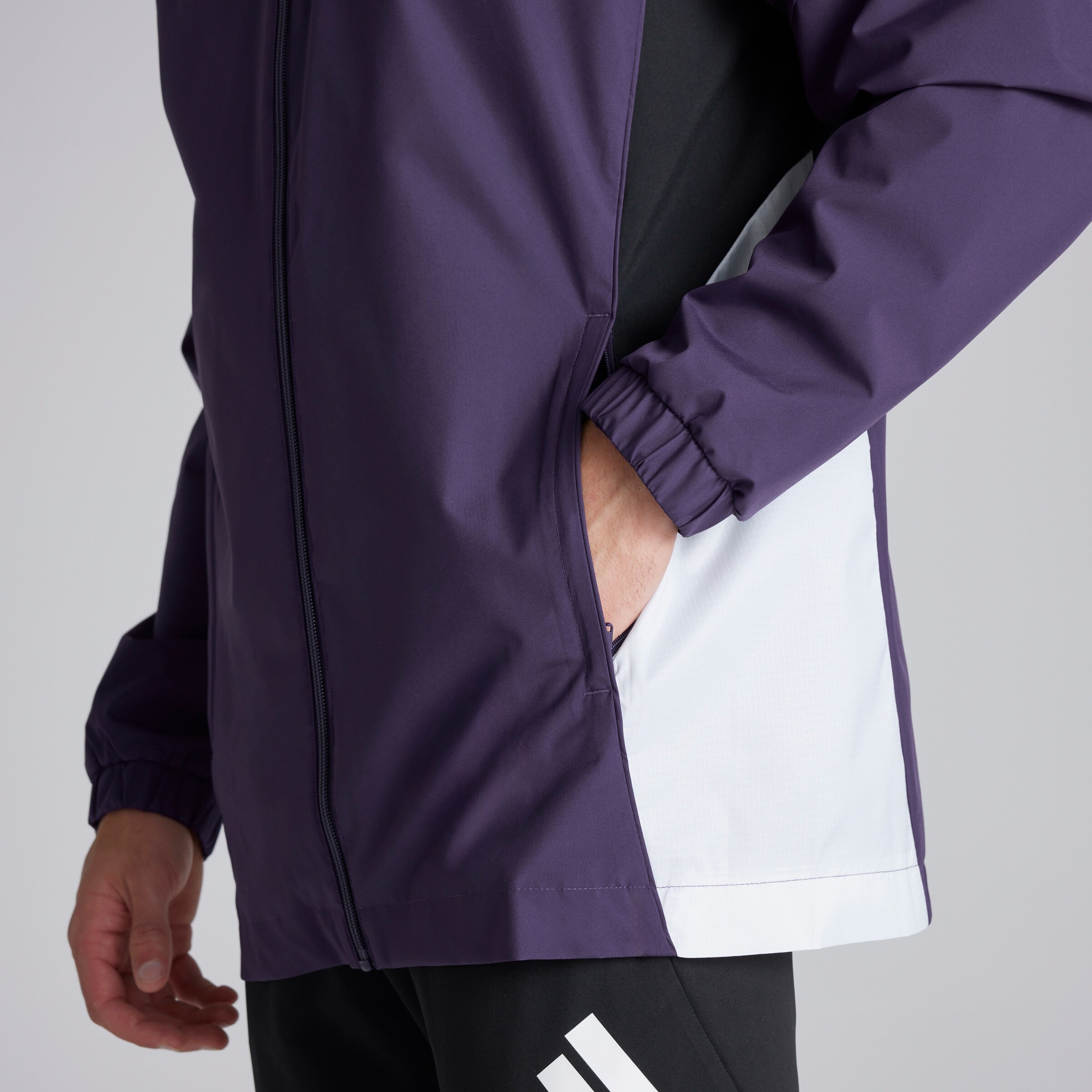 Manchester United Tiro 25 Competition All-Weather Jacket Violet Détail [4-8]