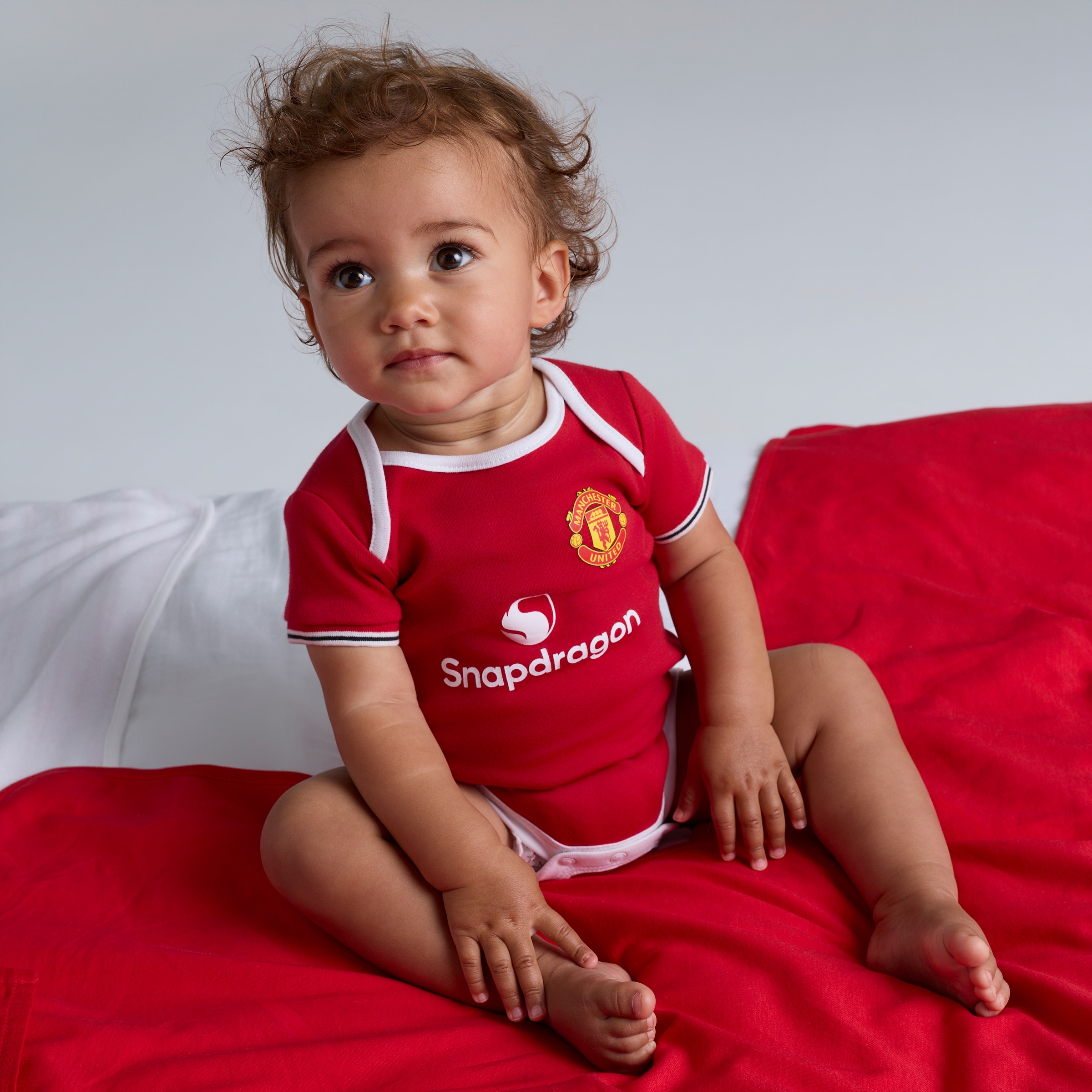 Manchester United Baby 26/27 3 Pack Kit Bodysuits Multi Multi Detail [3-5]