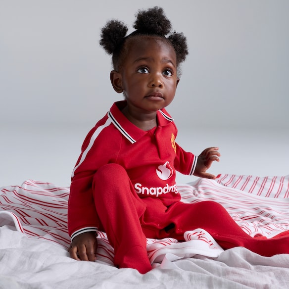 Manchester United Baby 26/27 Home Sleepsuit Red Red