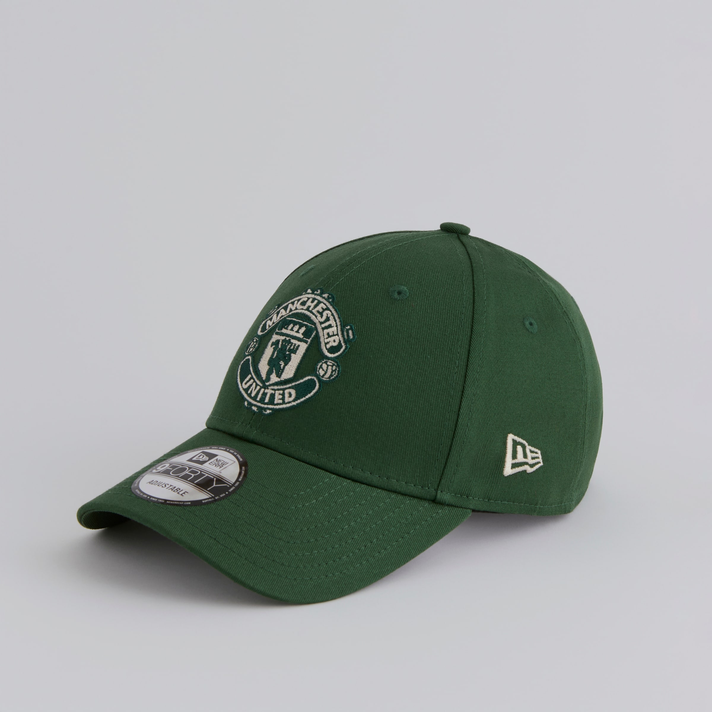Manchester United x New Era Contrast Crest 9Forty Cap Green Green Detail [3-5]