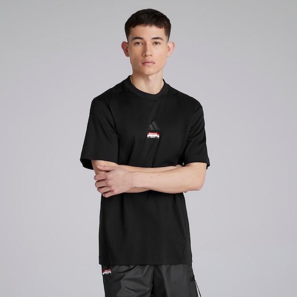 Manchester United x adidas City Escape T-Shirt Black Black