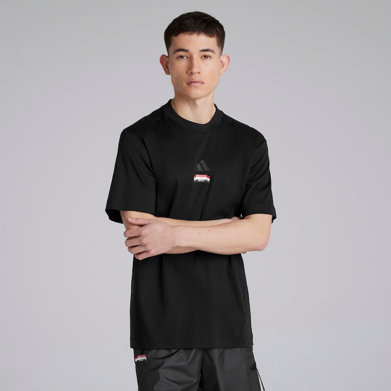 Manchester United x adidas City Escape T-Shirt Black