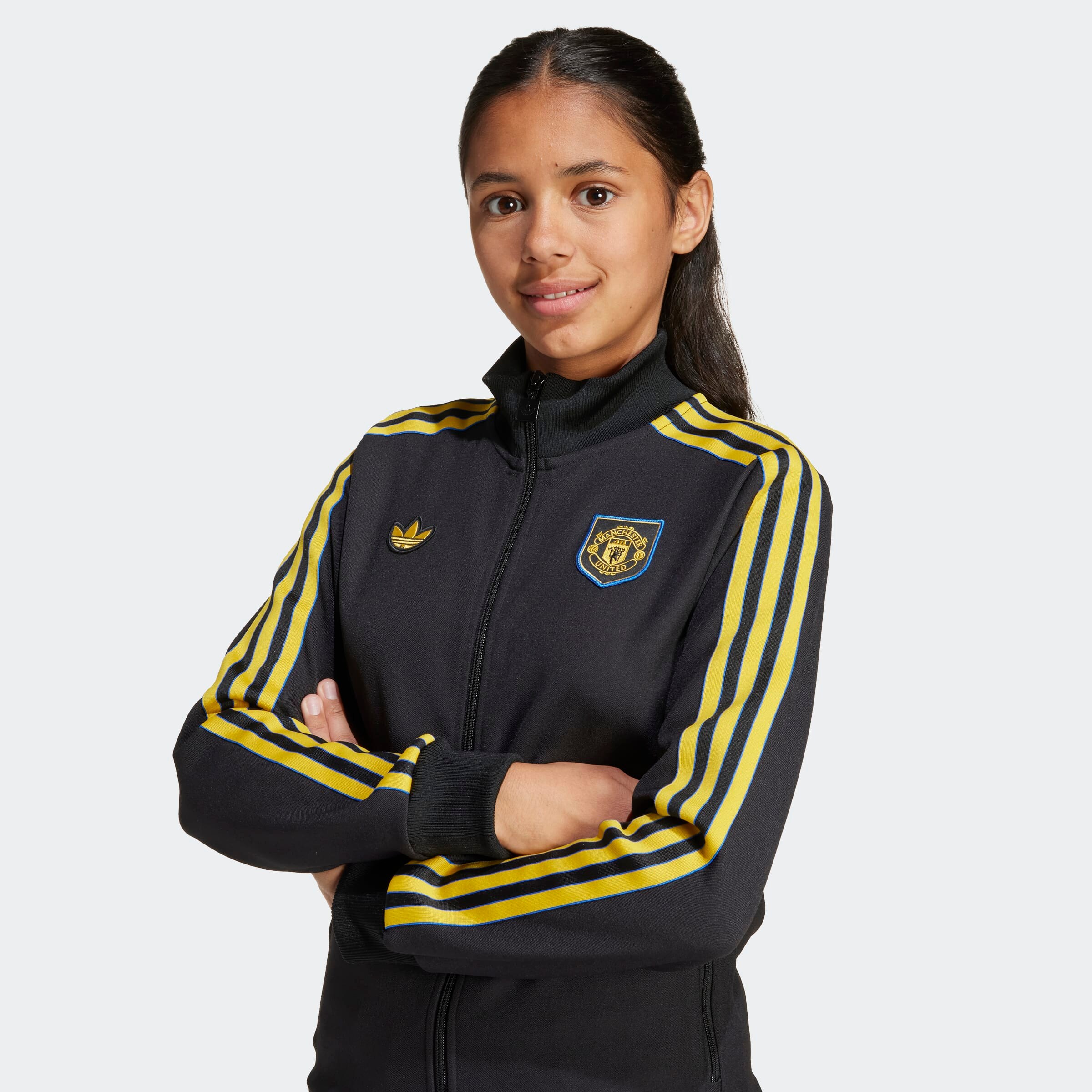 Manchester United Terrace Icons Track Top Kids Black Detail [5-9]