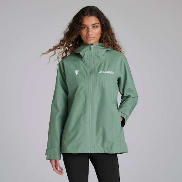 Manchester United x adidas Womens Terrex Xperior 2L GORE-TEX Performance Jacket Green Green