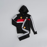 Manchester United x adidas Kids Essentials Tiberio 3-Stripes French Terry Tracksuit Black