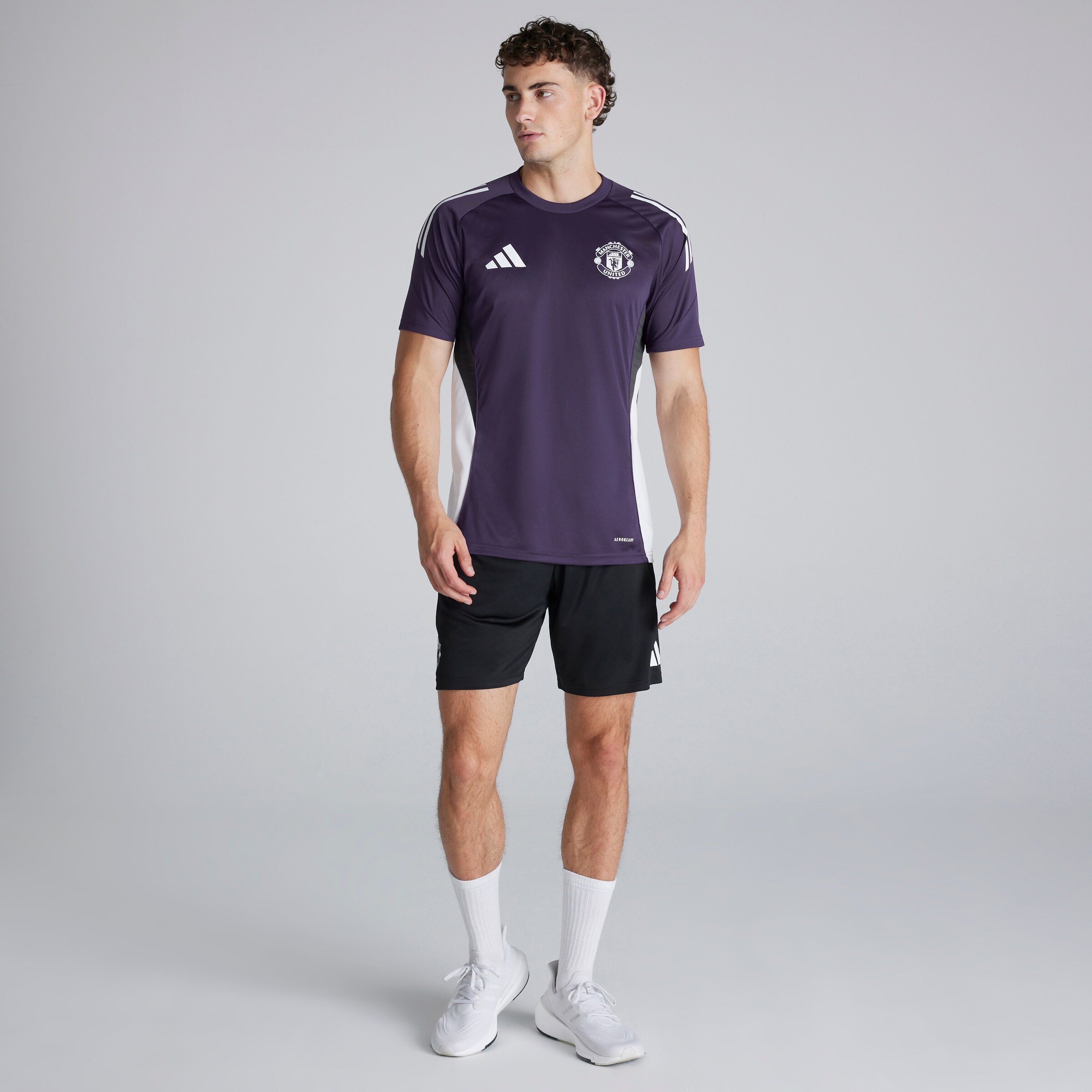 Manchester United Tiro 25 Competition Training Jersey Violet Détail [3-5]