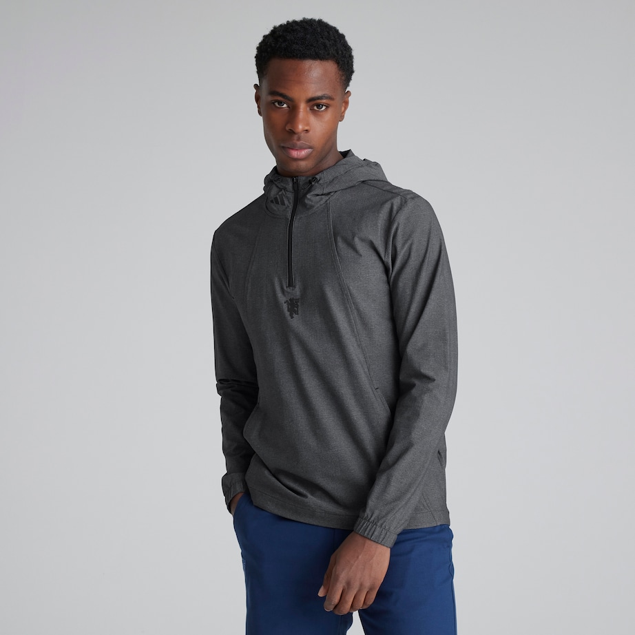adidas Ultimate365 Club Anorak Golf Hoodie - Black adidas Ultimate365 Club Anorak Golf Hoodie - Black