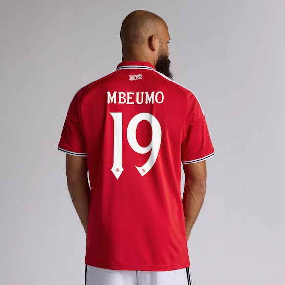 Manchester United 26/27 Home Jersey with Mbeumo 19 UCL Printing & Badge Red