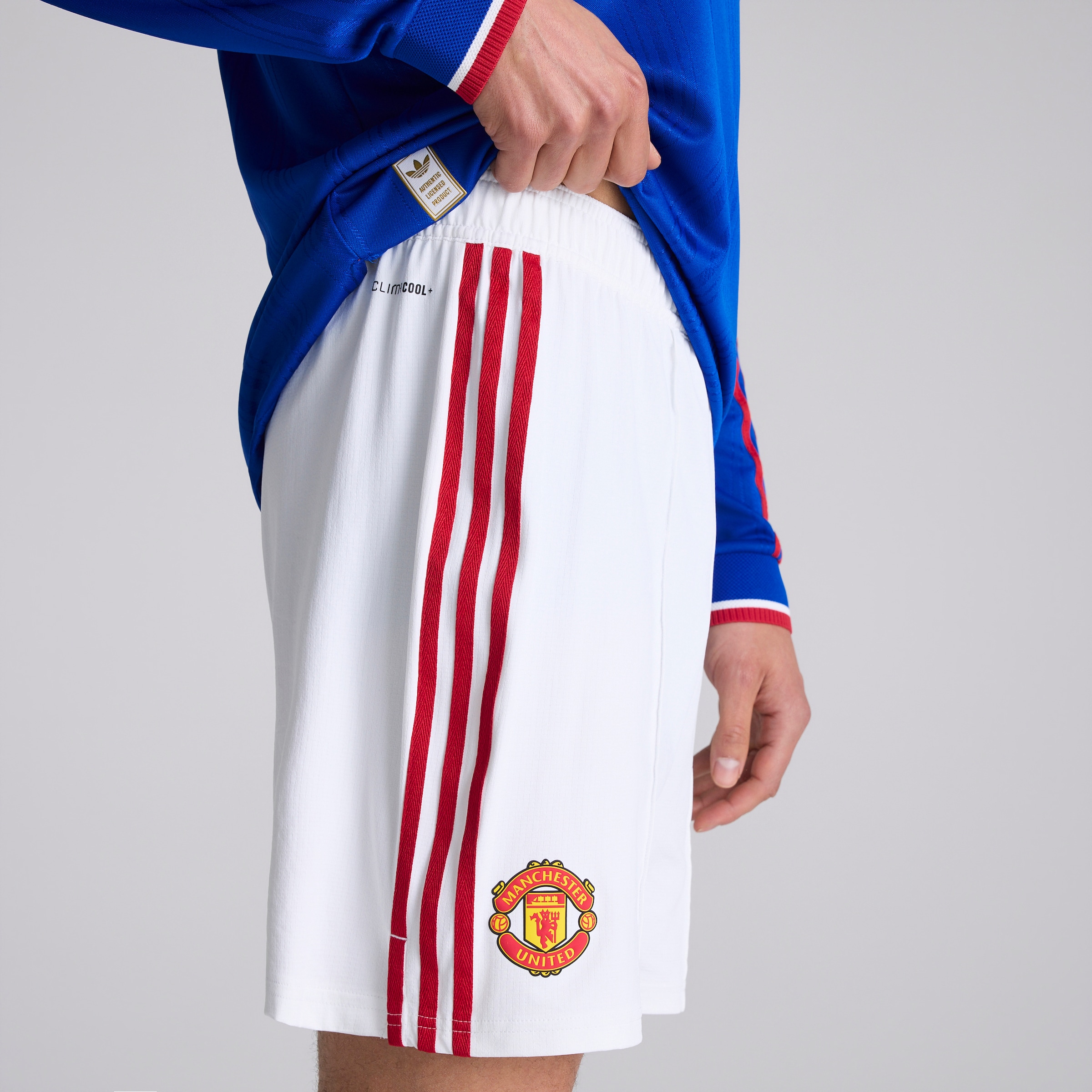 Manchester United 26/27 Away Authentic Shorts White Blanc Détail [4-5]