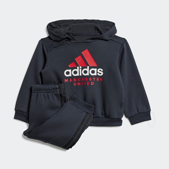 Manchester United x adidas Baby DNA Jogginghose Dunkelgrau Grau