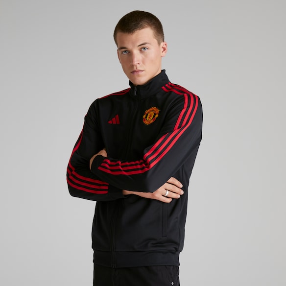 Manchester United x adidas Mens DNA Track Top Black Negro