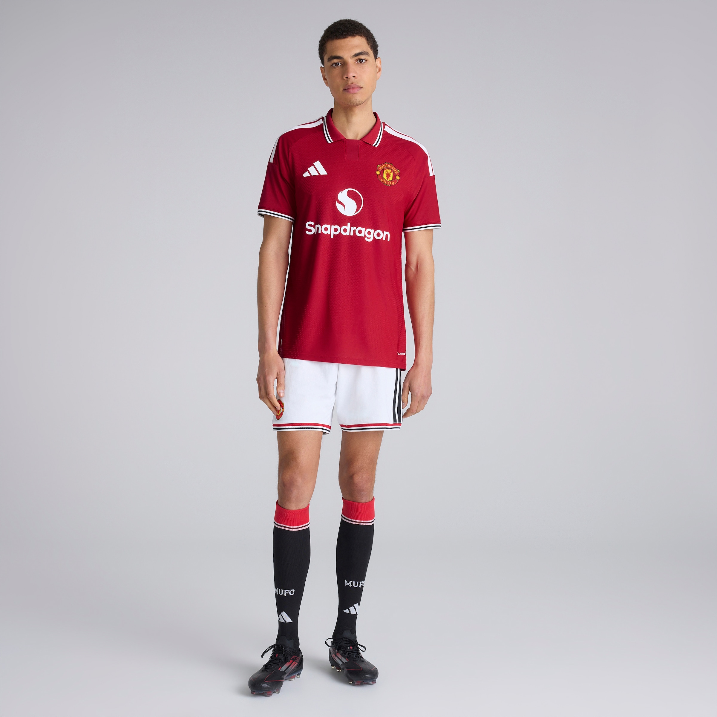 Manchester United 26/27 Home Authentic Jersey with Fernandes 8 UCL Printing & Badge Red Detail [4-5]