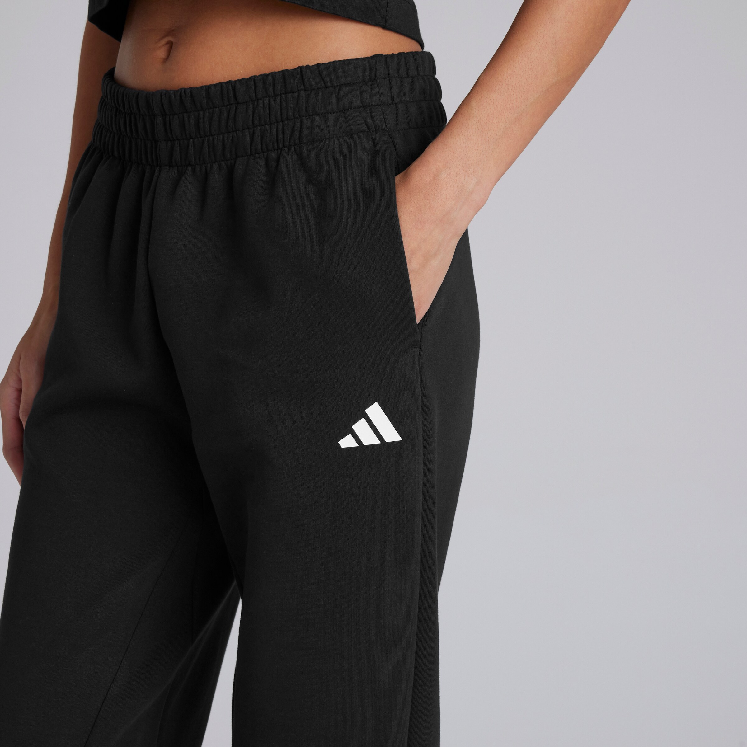 Manchester United x adidas Womens Future Icons Joggers Black Black Detail [4-5]