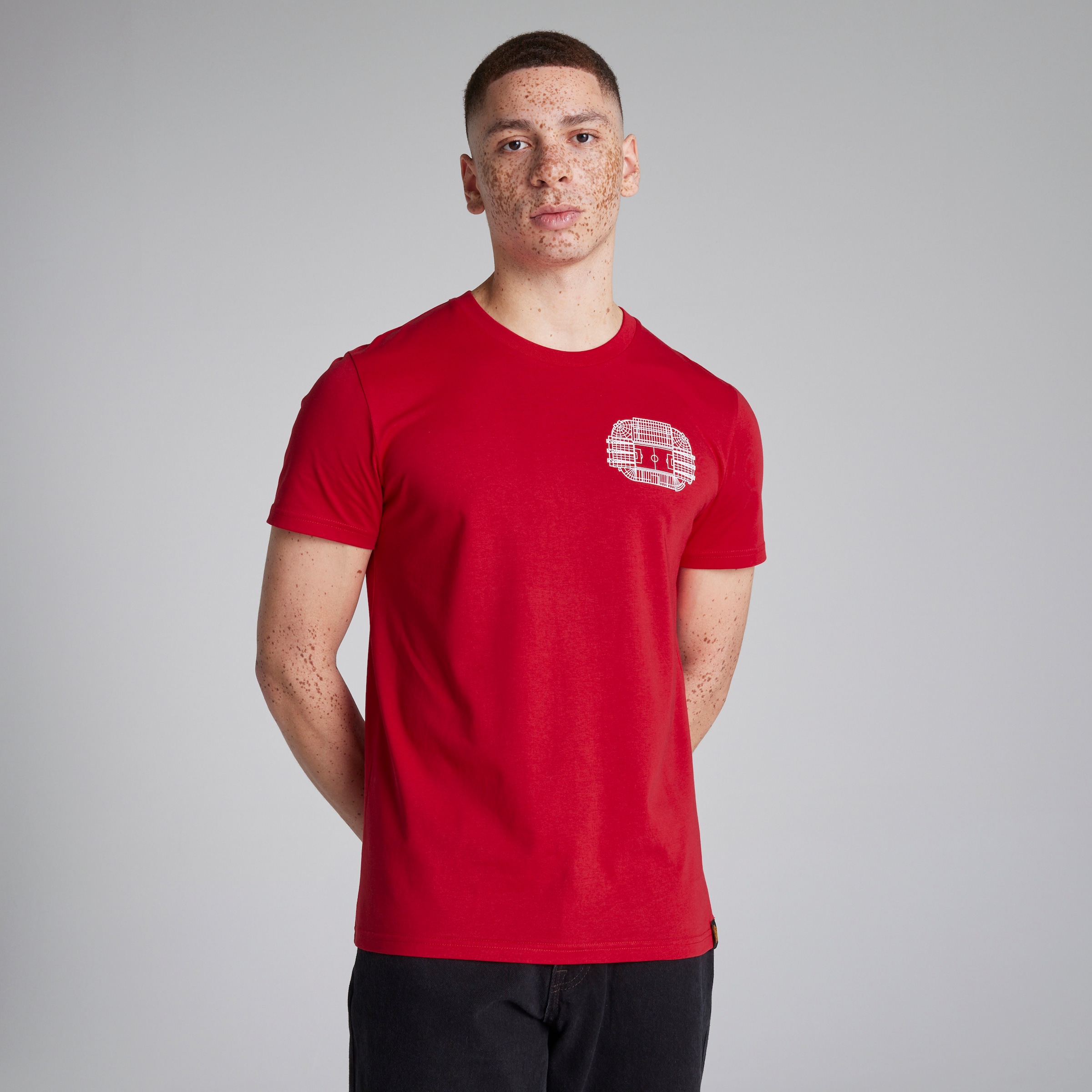 Manchester United Old Trafford Co-ordinates T-Shirt Red Red