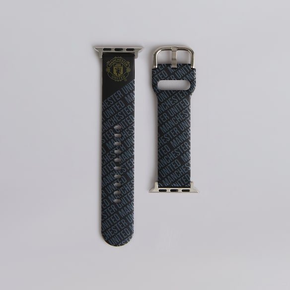 Manchester United Smart Watch Strap Black Black