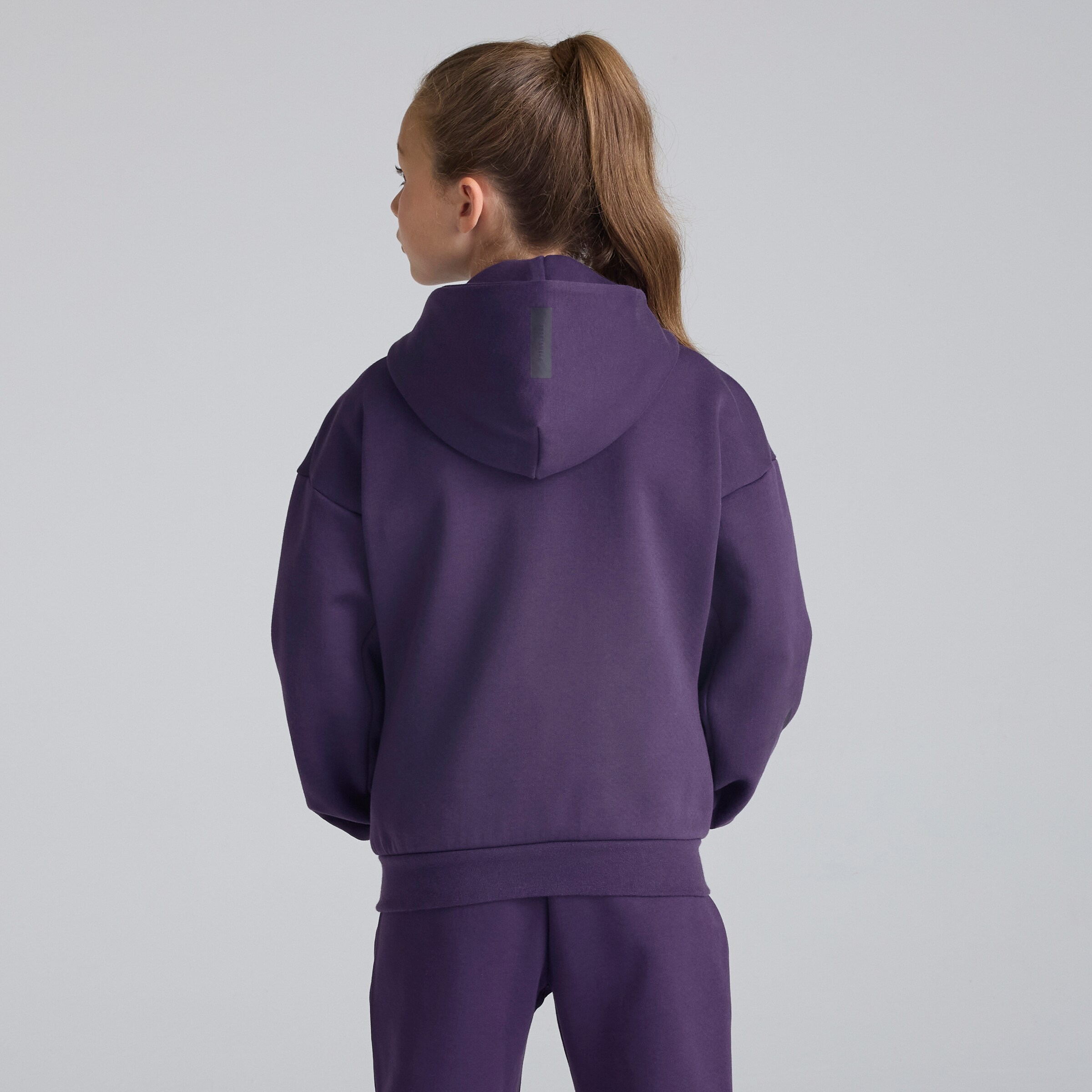 Manchester United x adidas Kids Z.N.E. Full-Zip Hoodie Purple Purple Detail [2-6]