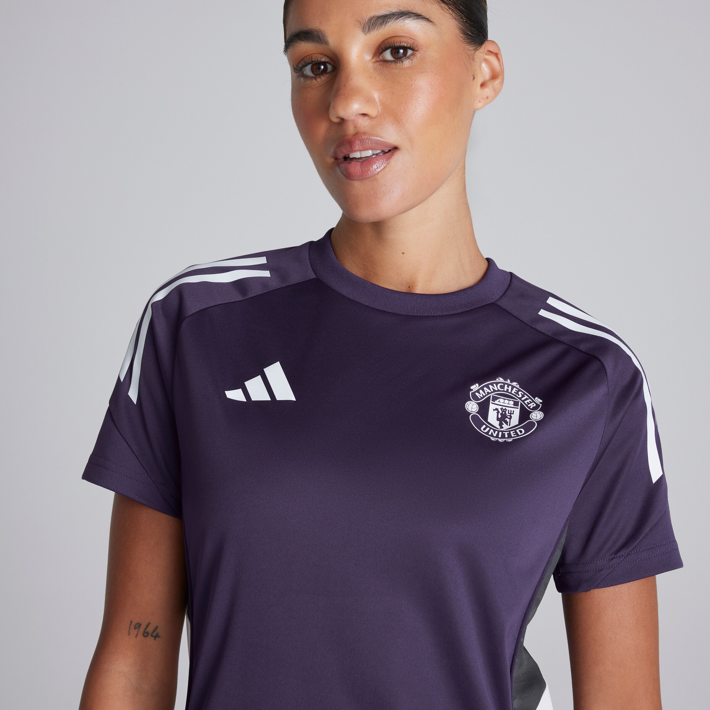 Manchester United Tiro 25 Competition Training Jersey Purple Detail [4-7]