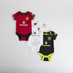Manchester United Baby Kit Bodysuits 3 Pack Multi