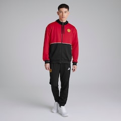 Manchester United x adidas Essentials Colourblock Doubleknit Tracksuit Red/Black