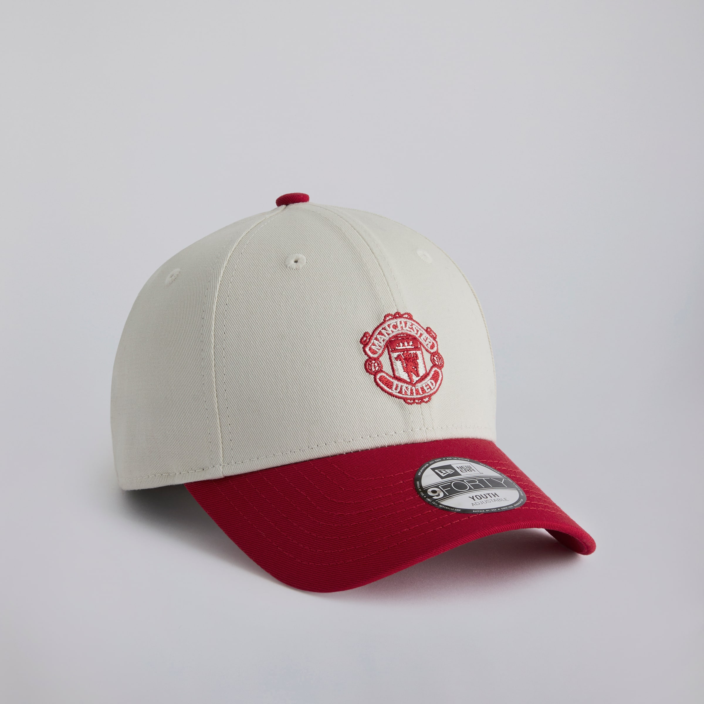 Manchester United x New Era Kids 9Forty Contrast Cap Cream Beige Detail [2-5]
