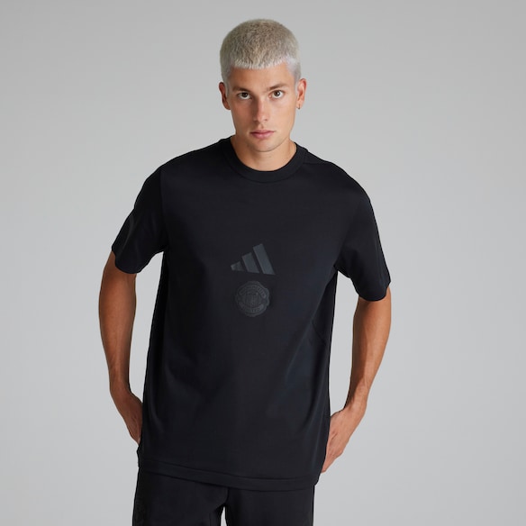 Manchester United x adidas Z.N.E. T-Shirt Black Black
