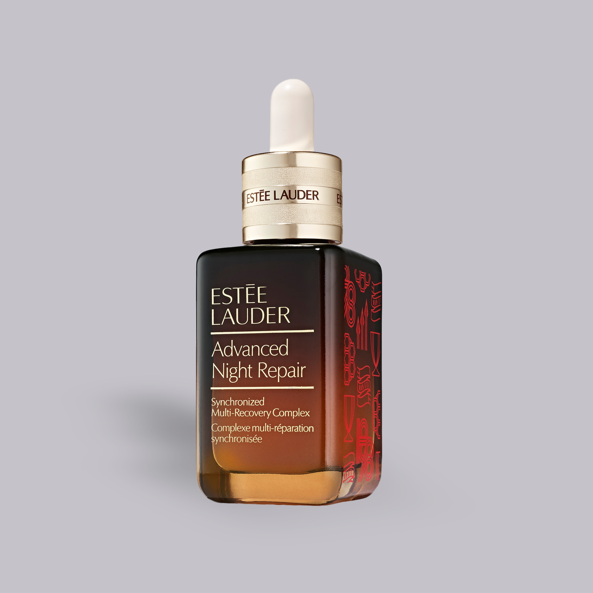 Manchester United x Estée Lauder Limited Edition Advanced Night Repair Serum All Over Print Brown