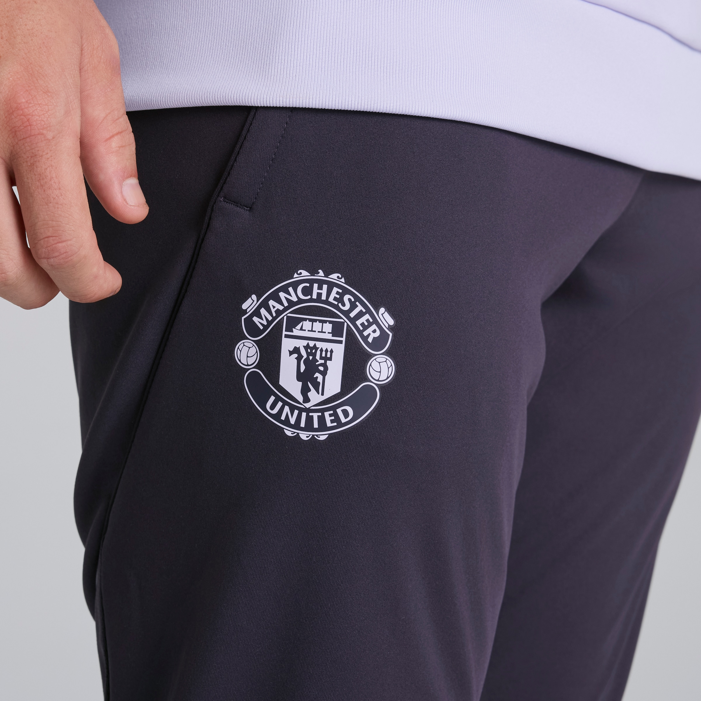 Manchester United Tiro 25 Competition Training Pants Purple Detail [4-5]