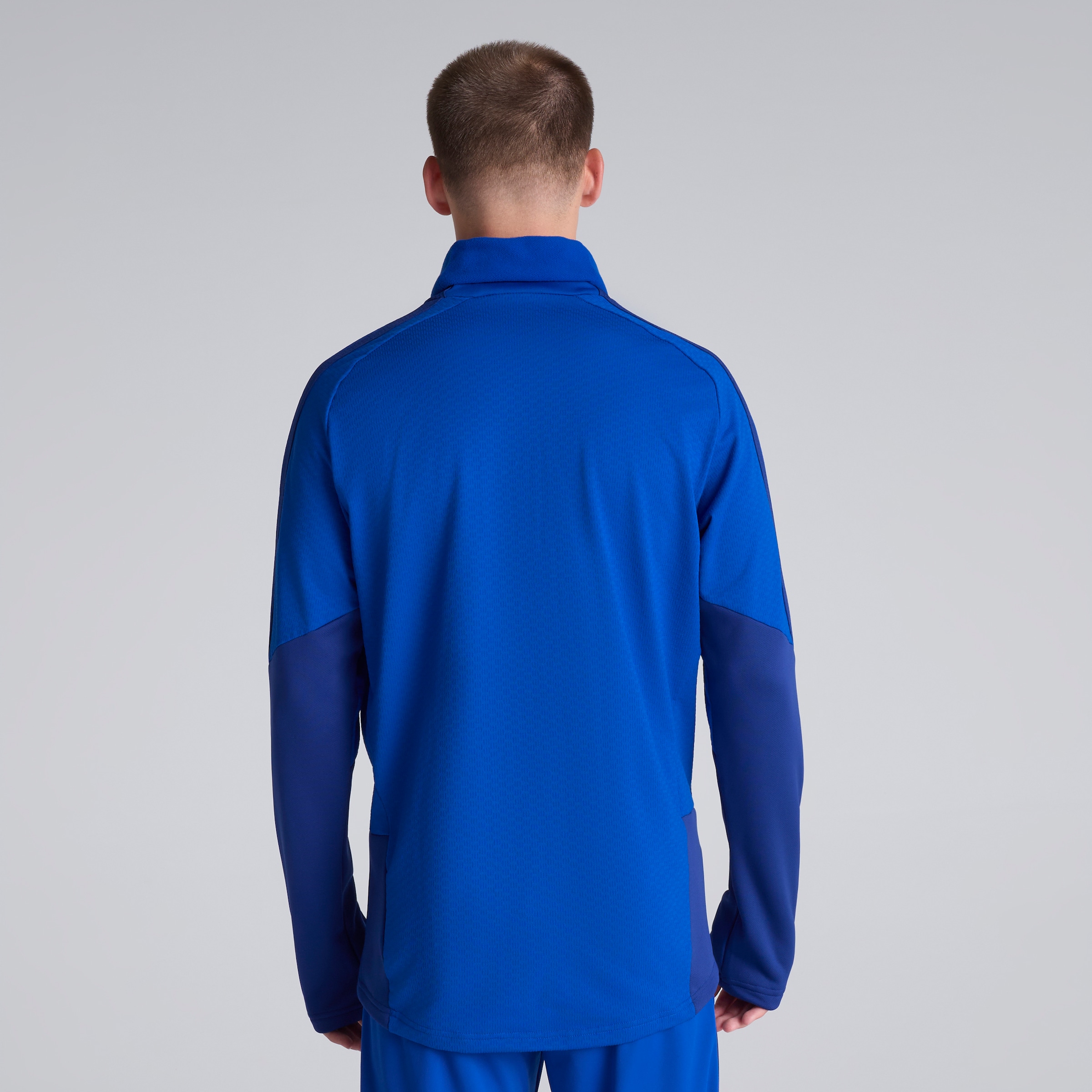 Manchester United 26/27 Cup Training Tiro Authentic Warm Top Blue (Sponsored) Blue Detail [2-5]