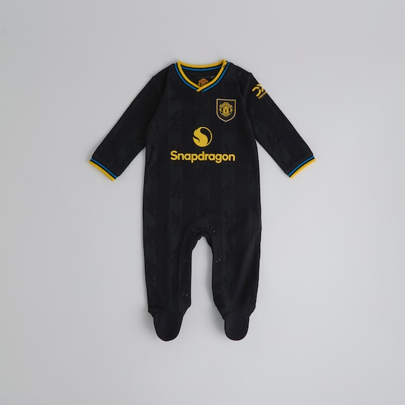 Manchester United Baby Third Sleepsuit Black Black
