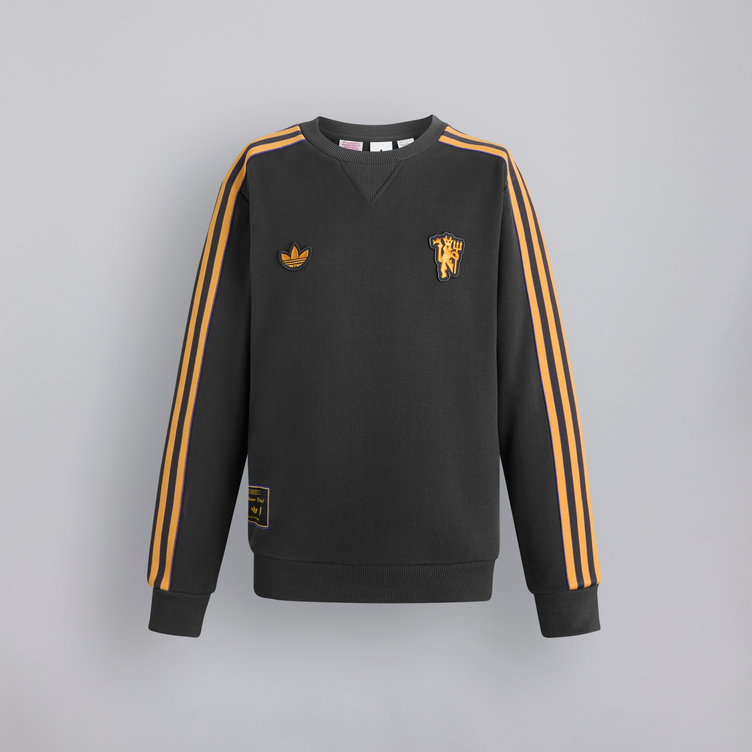 Manchester United Terrace Icons Sweatshirt Kids Noir Détail [8-9]