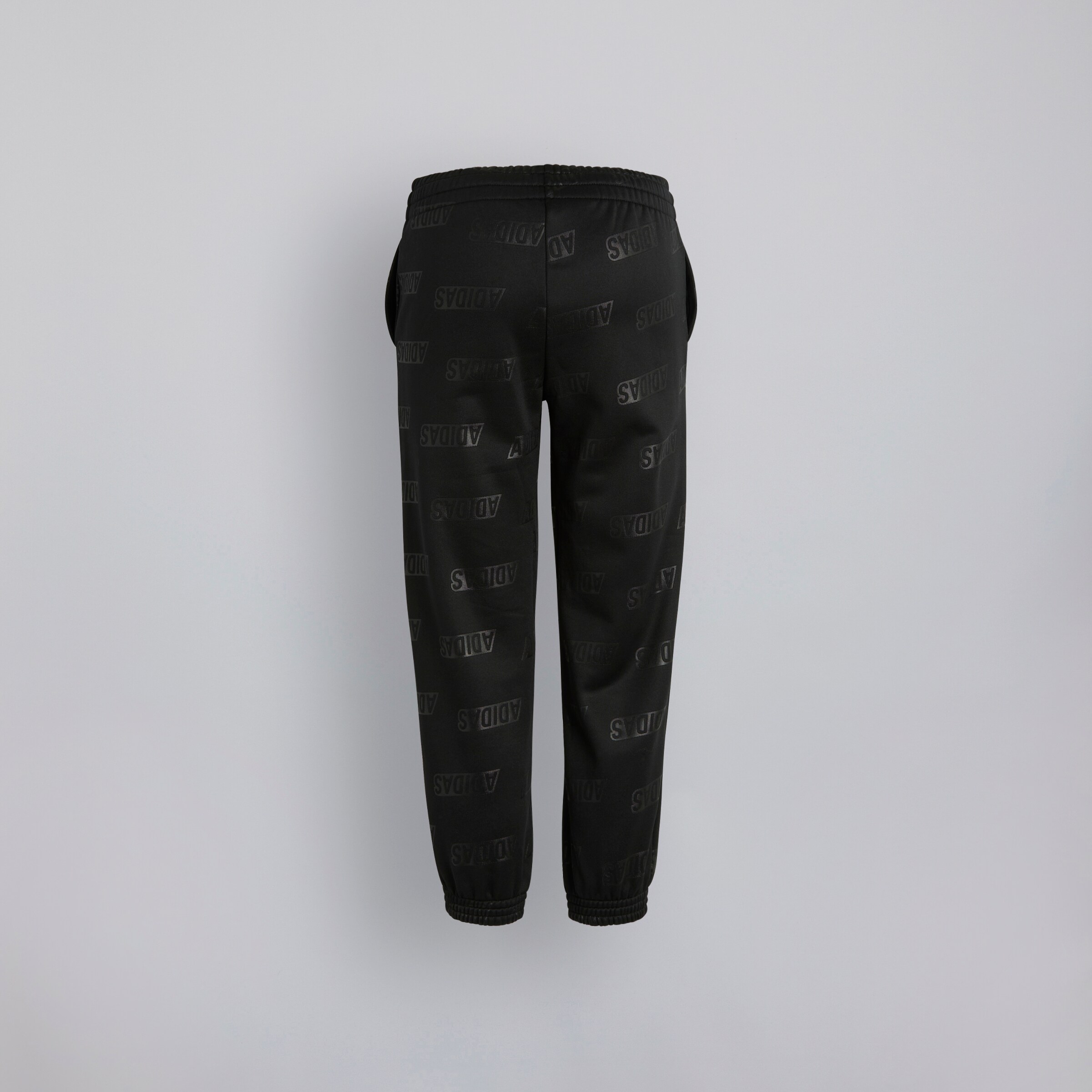 Manchester United x adidas Kids Debossed Joggers Black Black Detail [2-2]