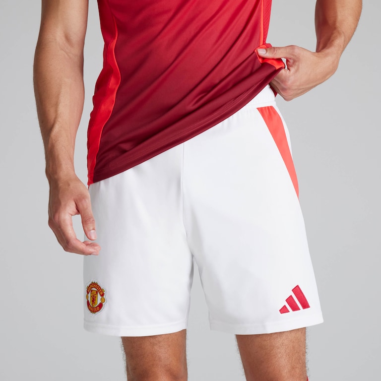 Manchester United 24/25 Home Shorts White