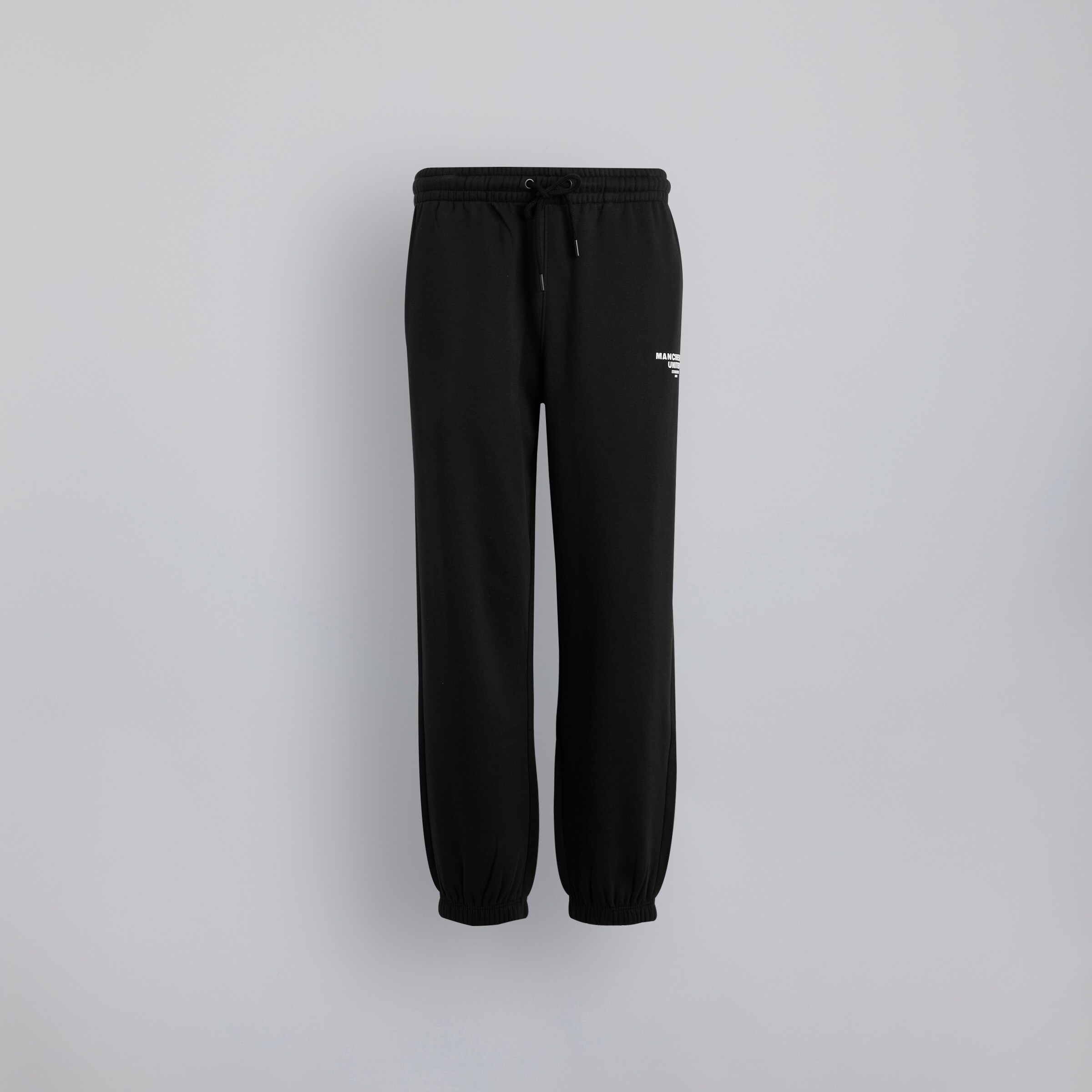 Manchester United Womens Print Joggers Black Black Detail [6-7]