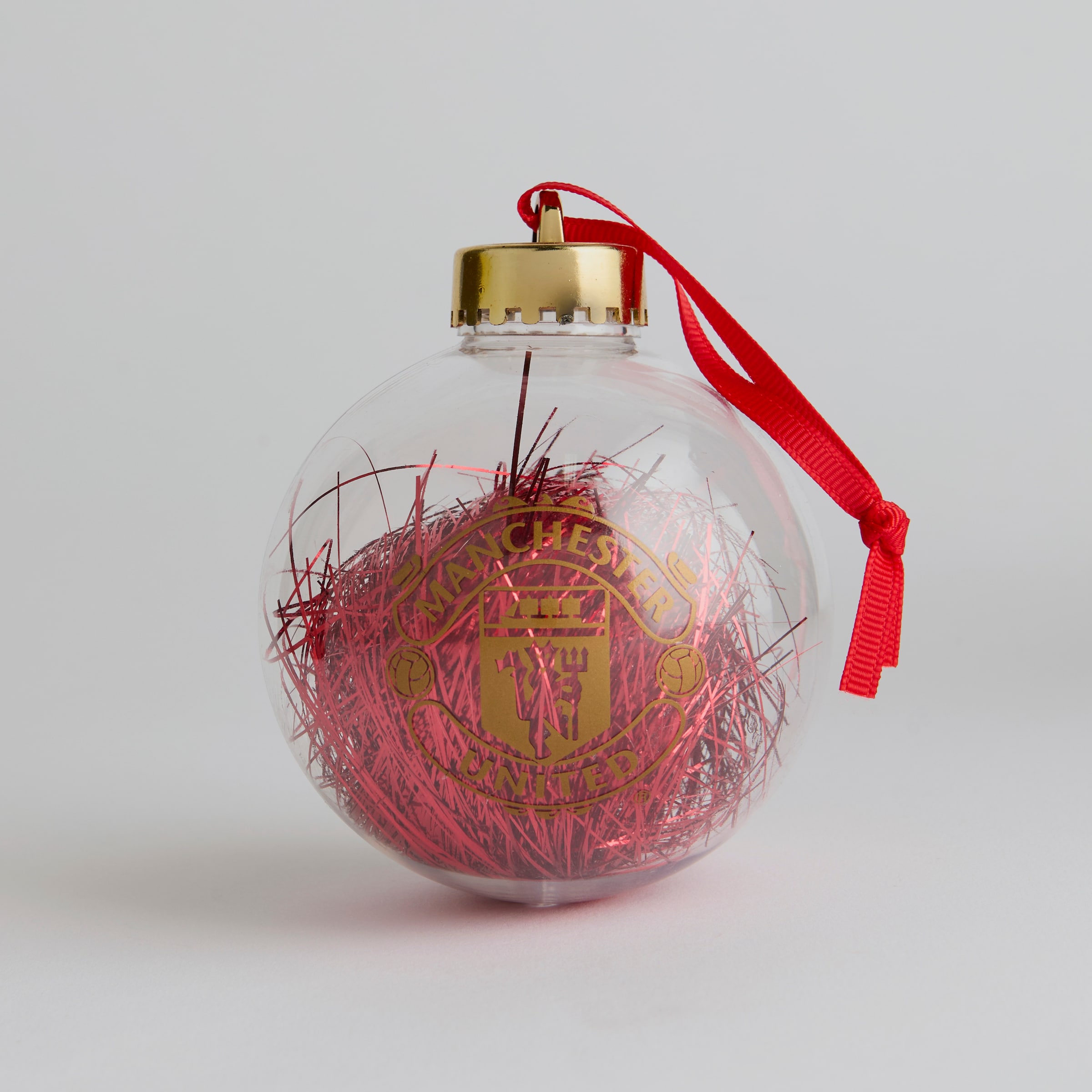 Manchester United Christmas Tinsel Ornament Red Red