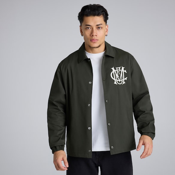 Manchester United Archive Coach Jacket Charcoal