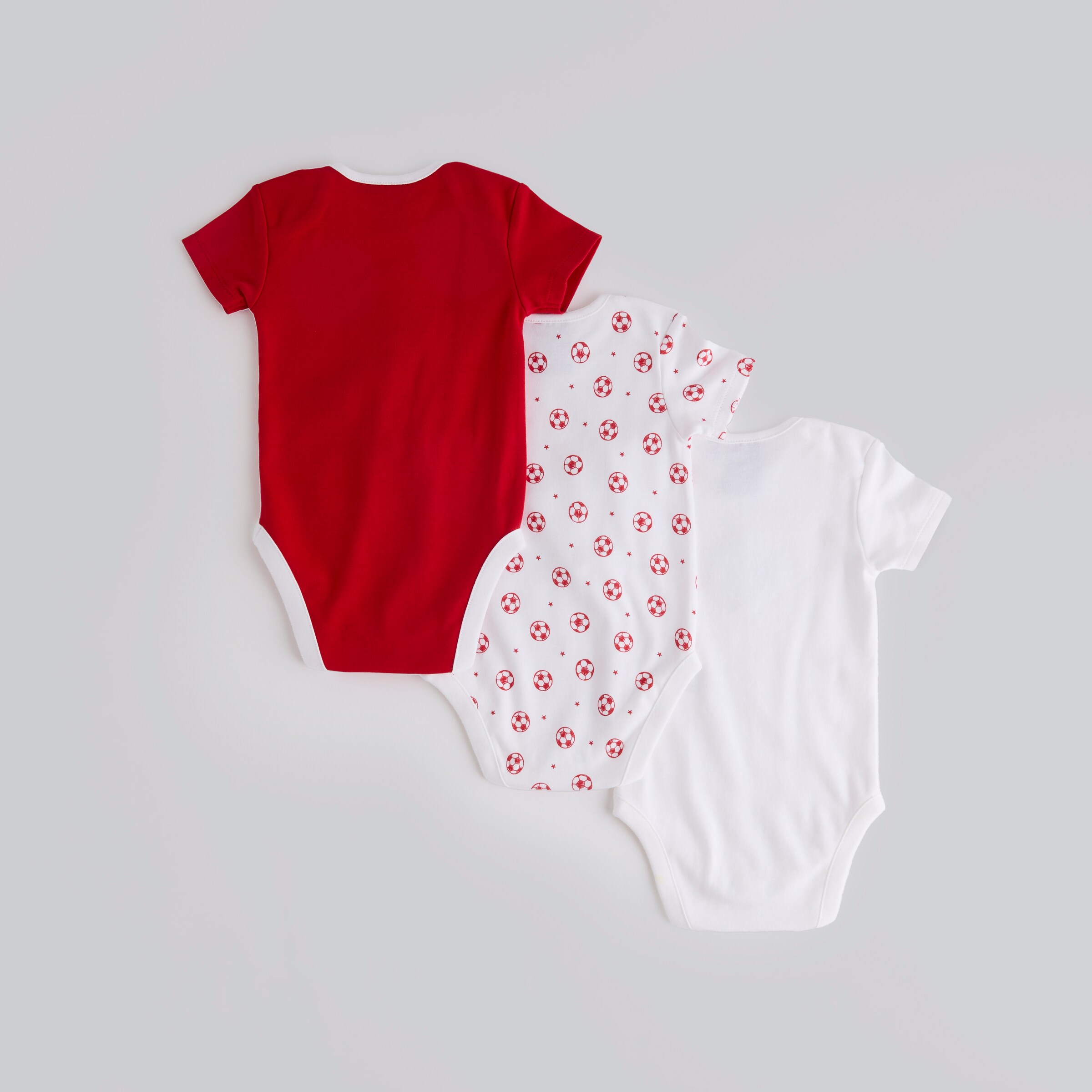 Manchester United Baby Printed Bodysuits 3 Pack Multi Multicolore Détail [2-4]