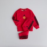 Manchester United x adidas Infant Essentials Jogger Set Red