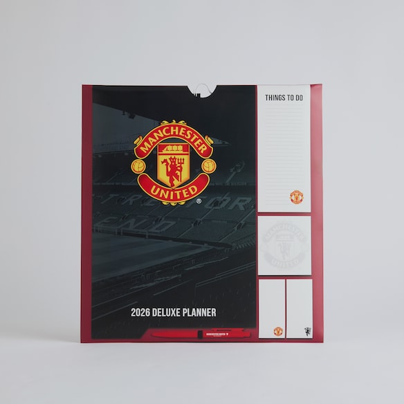 Manchester United 2026 Deluxe Planner Black Black
