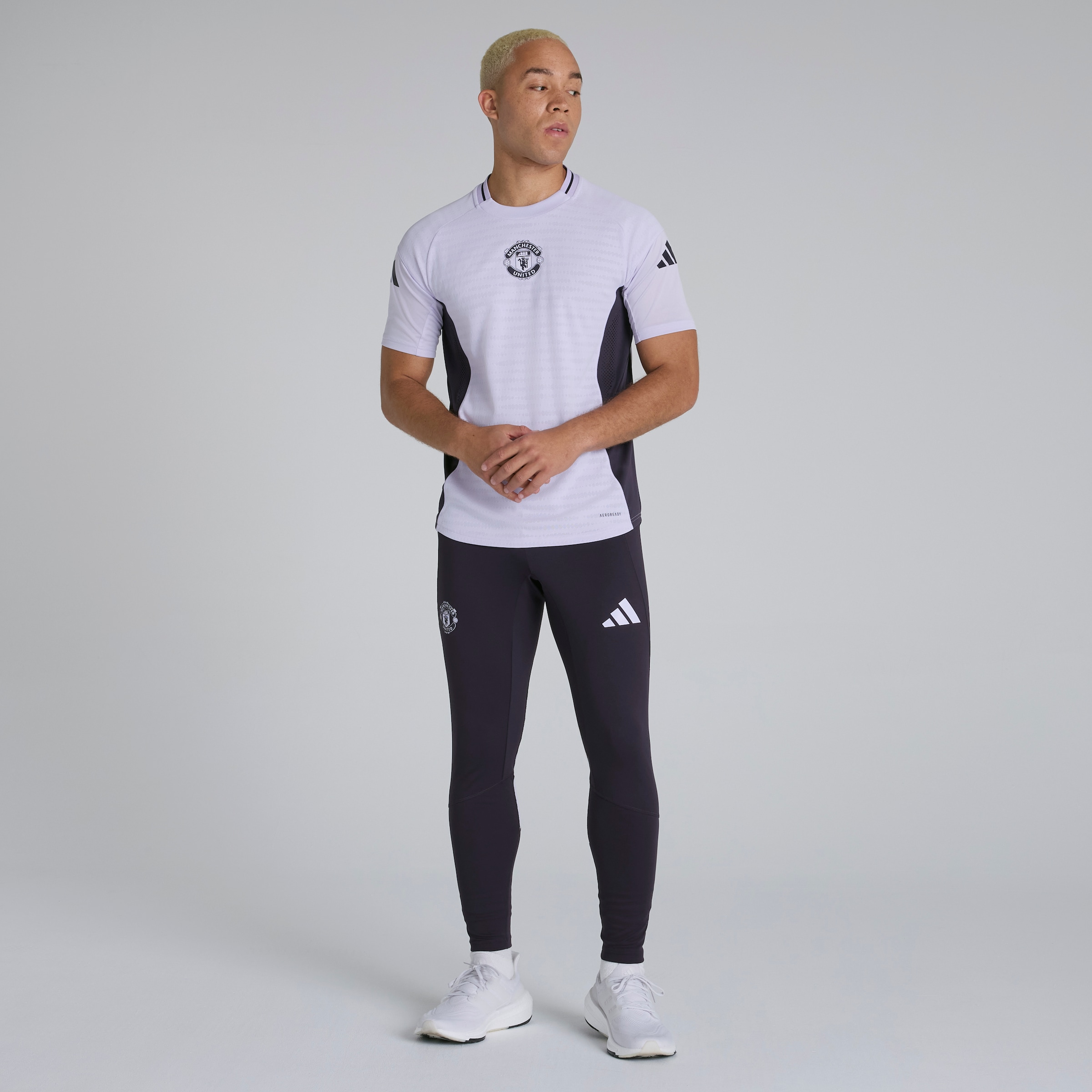 Manchester United Tiro 25 Pro Training Pants Purple Purple Detail [3-5]