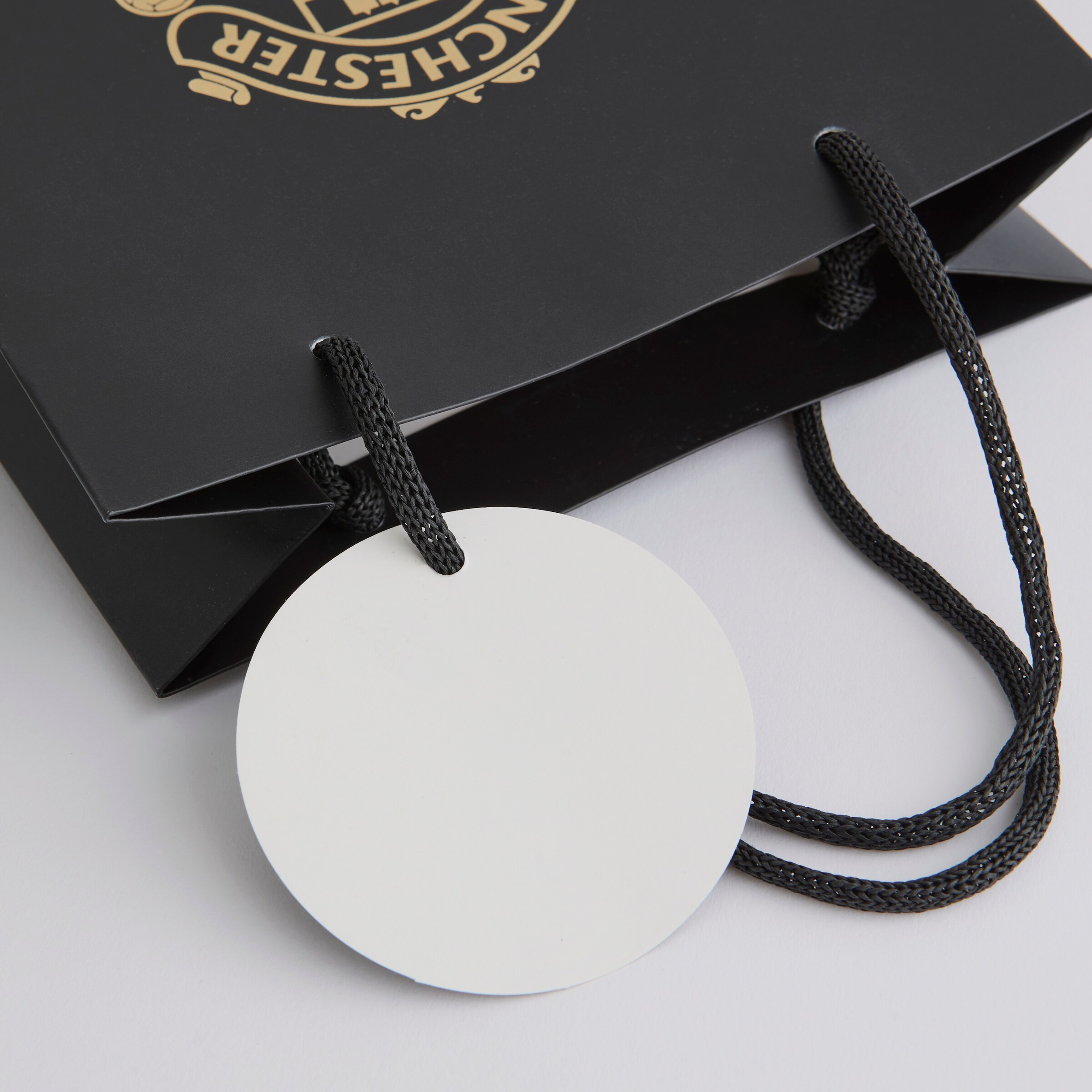 Manchester United Small Gift Bag 18 x 23 cm Black Noir Détail [4-4]