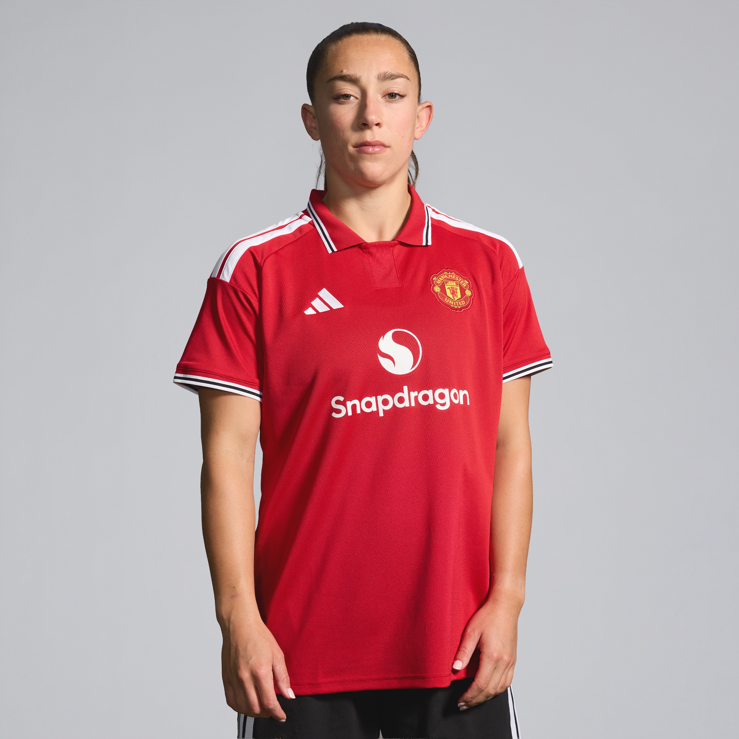 Manchester United 26/27 Home Jersey Womens with Le Tissier 4 WSL Printing Red Detail [4-5]