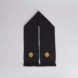 Manchester United Embroidered Crest Scarf Black