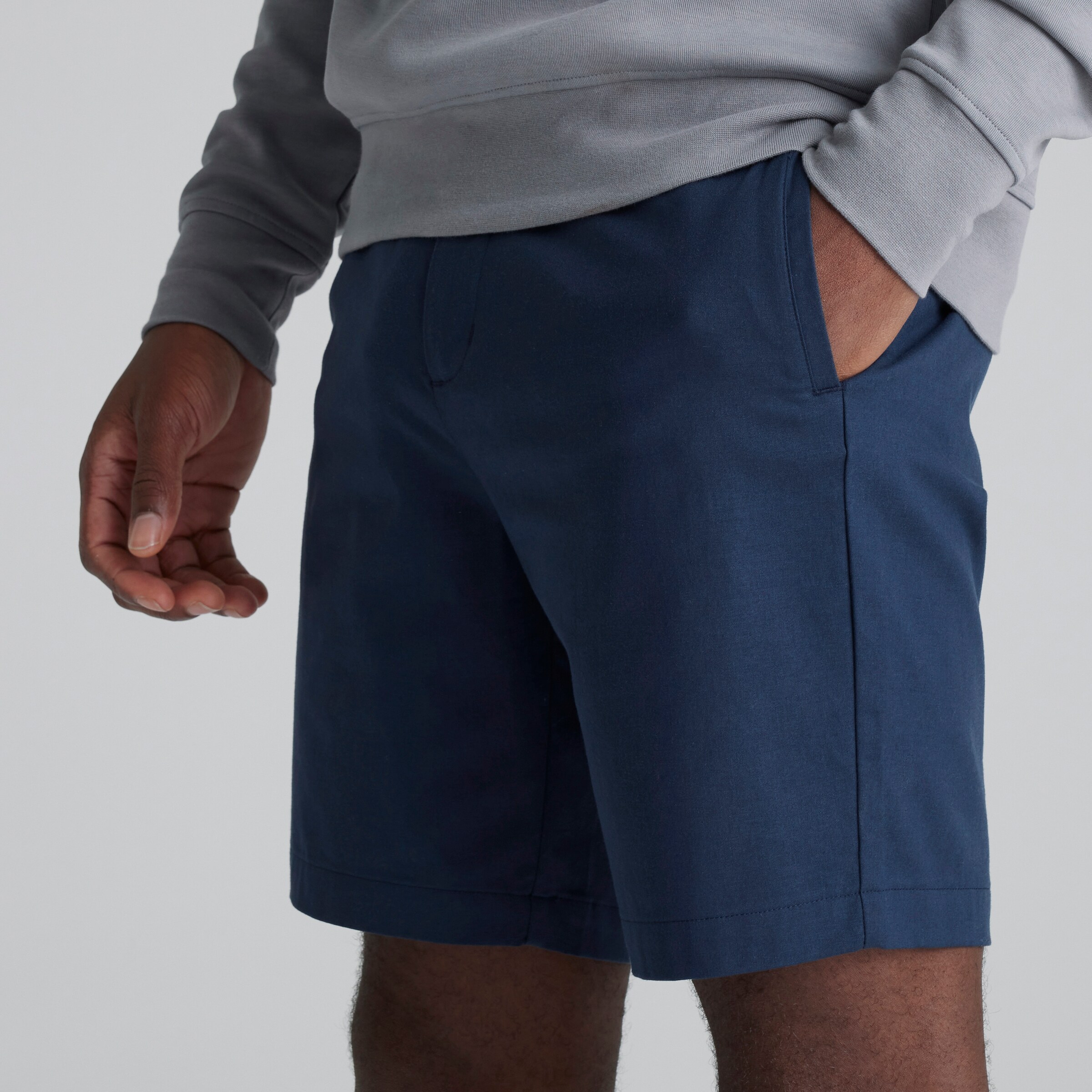 Manchester United x adidas Golf Go-To Five-Pocker Shorts Navy Azul marino Detalle [4-5]