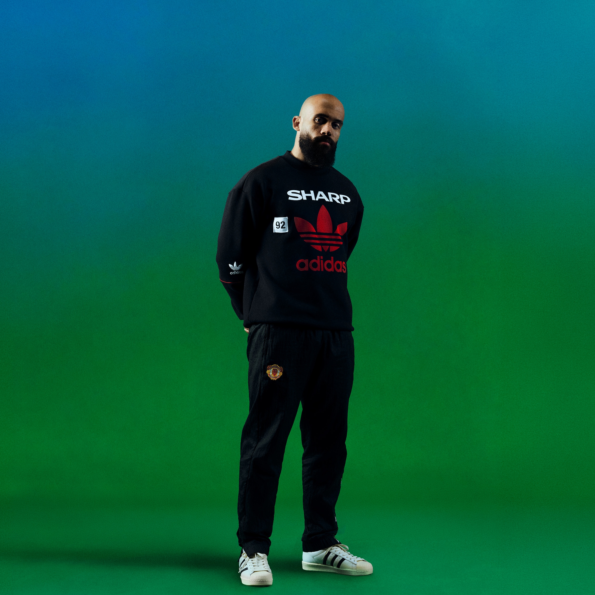 Manchester United x adidas Bringback 90/92 Track Pants Black Black